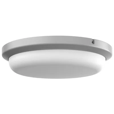 Afx Dean 11" Wide Textured Grey Led Outdoor Flush Mount