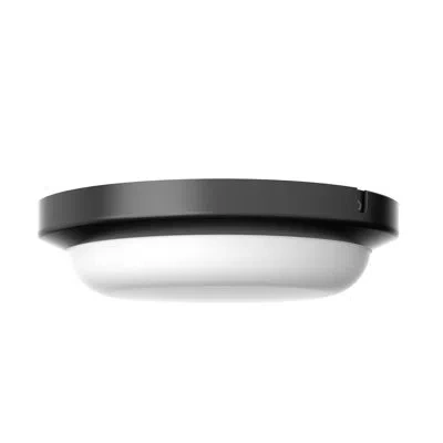 Afx Dean Led Outdoor Flush Mount In Black