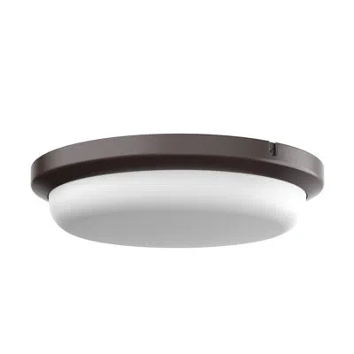 Afx Dean Led Outdoor Flush Mount In Bronze