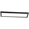 Afx Delgado 24" Wide Black Rectangular Led Ceiling Light