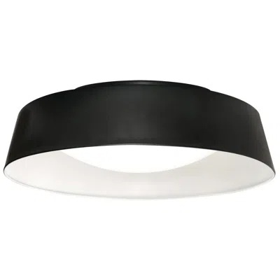 Afx Duncan 15" Wide Led Black And White Dome Ceiling Light