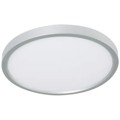 Afx Edge Round 16" Wide Satin Nickel Led Flush Mount