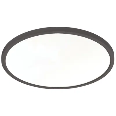 Afx Edge Round 16" Wide White Led Flush Mount 0-10v Or 120v