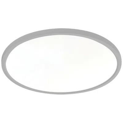 Afx Edge Round 20" Wide Satin Nickel Led Flush Mount