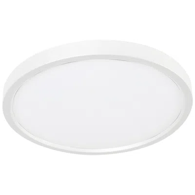 Afx Edge Round 24" Wide Black Led Flush Mount 1-10v Dimmer Compatible