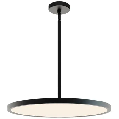 Afx Edge Round 24" Wide Black Led Pendant