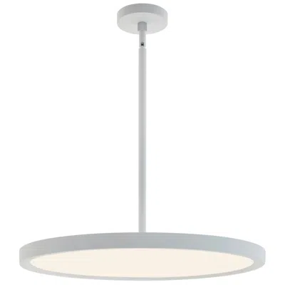 Afx Edge Round 24" Wide Satin Nickel Led Pendant In Blue