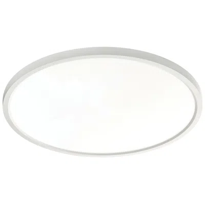 Afx Edge Round 6" Wide Black Led Flush Mount Dimmer Compatible