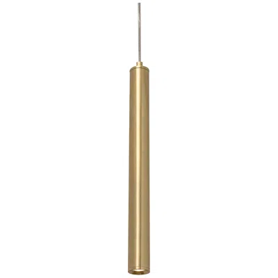Afx Eli 1 1/4" Wide Satin Brass Led Mini Pendant