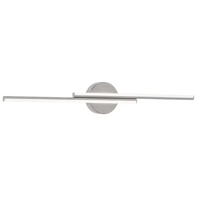Afx Ella 30" Wide Satin Nickel Led Vanity Light In Silver