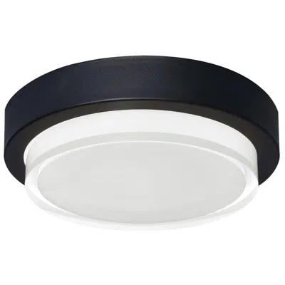 Afx Elm 9" Wide Black Led Outdoor Ceiling Light