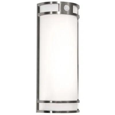 Afx Elston 18" High Brushed Aluminum Dusk To Dawn Outdoor Led Light