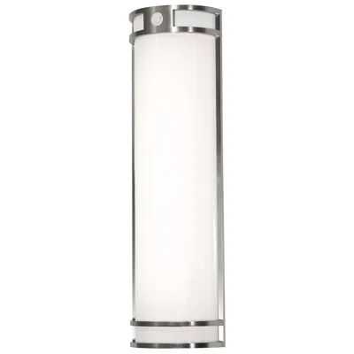 Afx Elston 24" High Brushed Aluminum Dusk To Dawn Outdoor Led Light