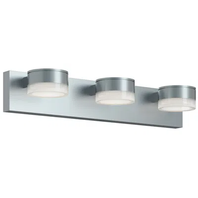 Afx Emma 24" Wide 3 Light Satin Nickel Led Vanity Light