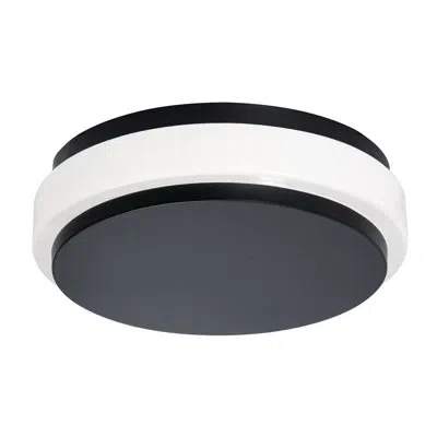 Afx Eris 10'' Led Flush Mount In Black