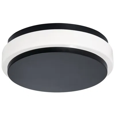 Afx Eris 10" Wide Black Led Ceiling Flush Mount