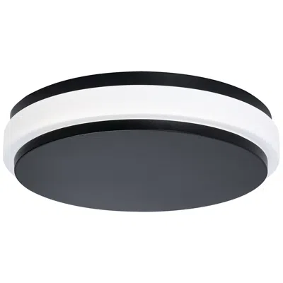 Afx Eris 14" Wide Black Led Ceiling Flush Mount