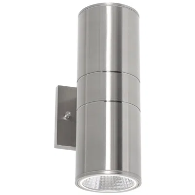 Afx Everly 12" High Satin Nickel Adjustable Cct Outdoor Led Wall Sconce