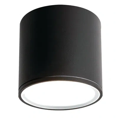 Afx Everly 4.25'' W Led Outdoor Flush Mount In Black