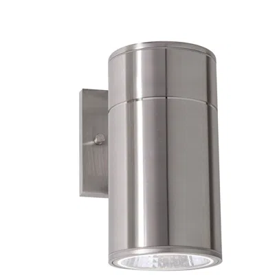 Afx Everly 8" High Satin Nickel Adjustable Cct Outdoor Led Wall Sconce