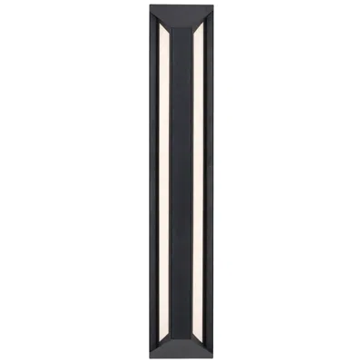 Afx Fulton 24" High Black Led Outdoor Sconce