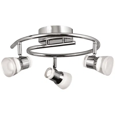 Afx Gage 3-light Polished Chrome Led Track Fixture