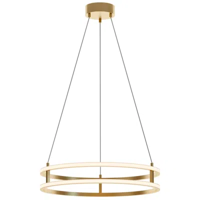 Afx Gemini 24" Wide Gold Led Pendant