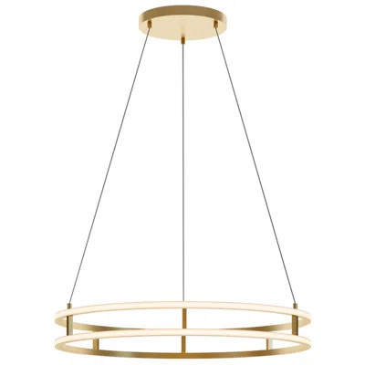 Afx Gemini 32" Wide Gold Led Pendant