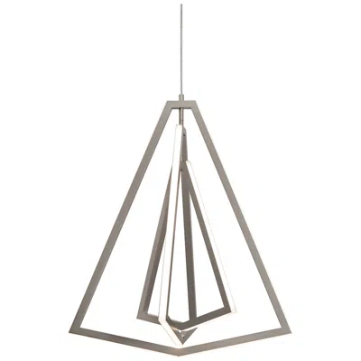 Afx Gianna 27" Led Pendant - Satin Nickel