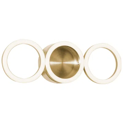 Afx Glo 14" Led Wall Sconce - Satin Brass - 3000k