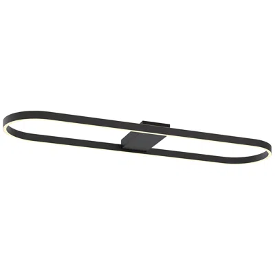 Afx Glo 48" Led Linear Semi-flush - Black Finish