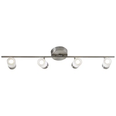 Afx Gramercy 36.5" Satin Nickel, White Led Fixed Rail