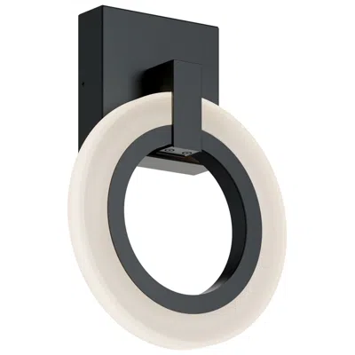 Afx Halo 10.75" High Black Led Sconce