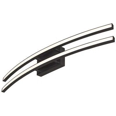 Afx Harper 36 1/2" Wide Black Finish Led Vanity Bath Light