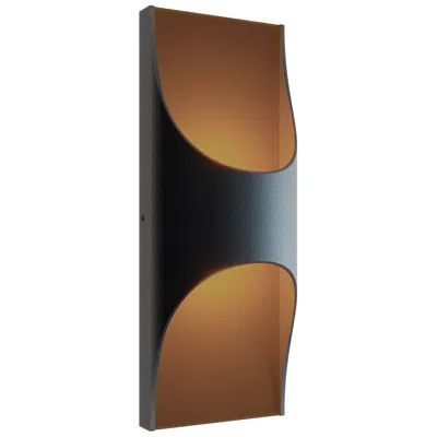 Afx Harrison 12" High Black Led Outdoor Wall Light