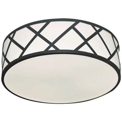 Afx Haven 12 3/4" Wide Black Led Ceiling Light