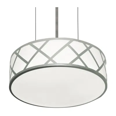 Afx Haven 13" Led Pendant - 18w 120-277v - Satin Nickel In Gray