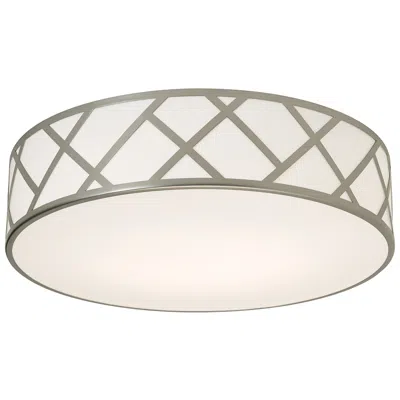 Afx Haven 17" Flush Mount - Satin Nickel Finish