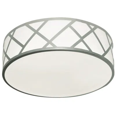 Afx Haven 21" Led Flushmount - 42w 120-277v - Satin Nickel