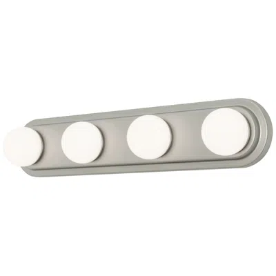 Afx Hollywood 24" Wide 4-light Satin Nickel Led Vanity Light