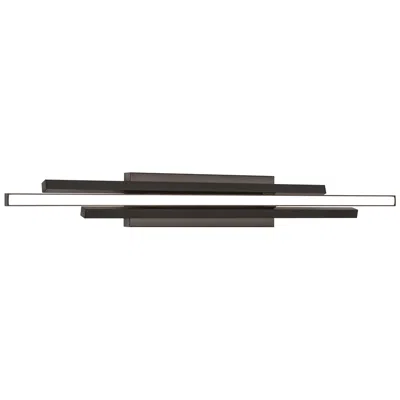Afx Indra 36" Wide Black Led Linear Vanity Bath Light