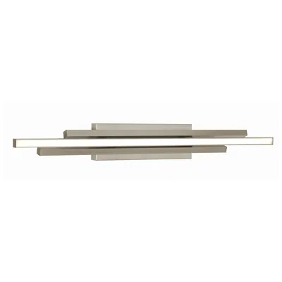 Afx Indra 36" Wide Satin Nickel Led Vanity Bath Light