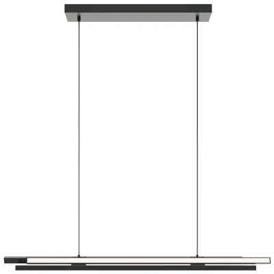Afx Indra 44" Wide Black Finish Modern Led Linear Pendant