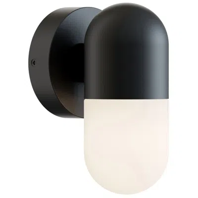 Afx Irvine 33" Wide Satin Nickel Steel Led Vanity In Black
