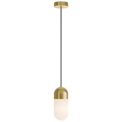 Afx Irvine 4.75" Light Antique Brass Aluminum Led Pendant