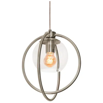 Afx Jamie 12" Pendant - Satin Nickel