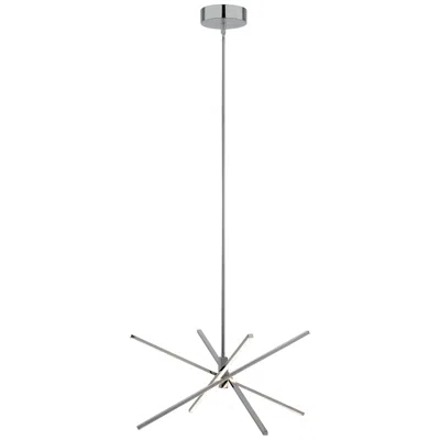 Afx Jaxx Pendant - Led 42w - 2500 Lm - 120v - Polished Chrome In Silver
