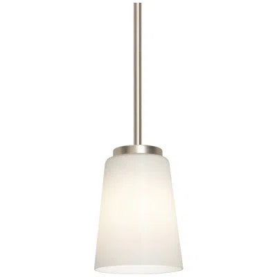Afx Joanna 1 Light Pendant - Satin Nickel In Silver