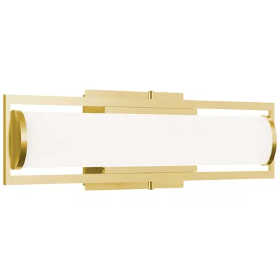 Afx Jordan 24" Wide Light Antique Brass Led Vanity Bath Light
