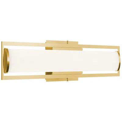 Afx Jordan 36" Wide Light Antique Brass Led Vanity